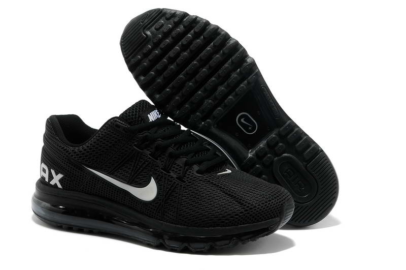 Nike Air Max 2013 Chaussures Noir Et Blanc Kpu